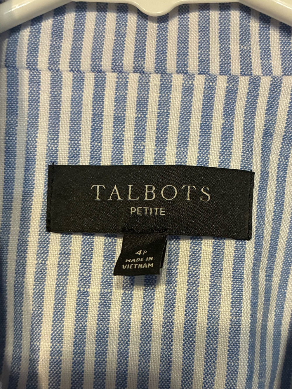 Talbots Light Blue Pinstripe Women's Blazer - Classic Tailored - Picture 5 of 5